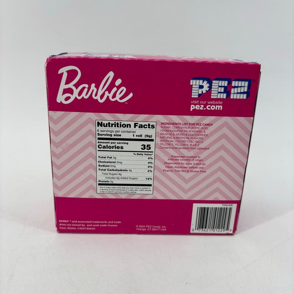 Barbie Twin Box 2024 Set Barbie Gift Pez Dispensers Black & Blond Hair - Picture 6 of 8